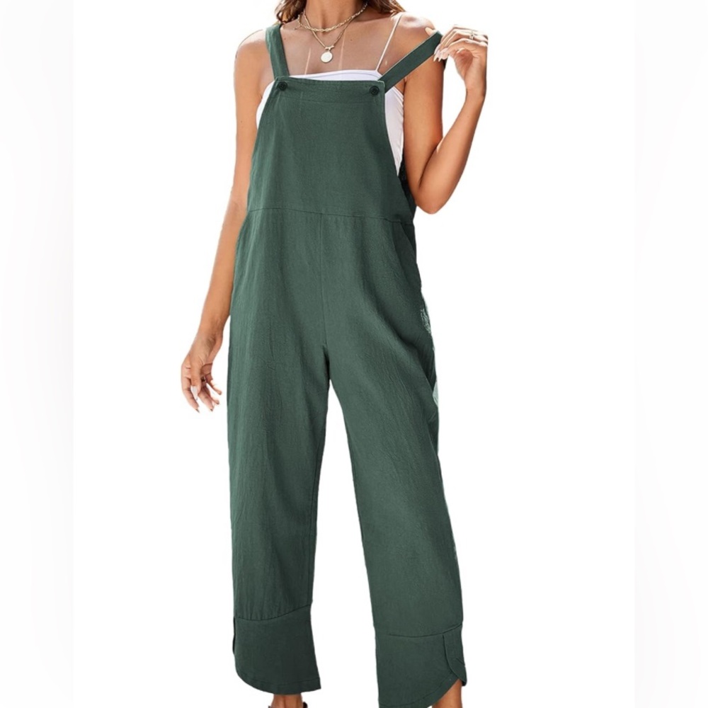 Cotton/linen overalls
